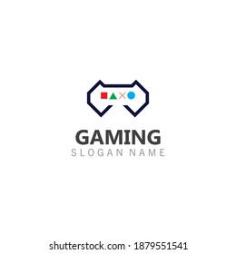 Controller Game Joystick logo image template icon Vector gamer design