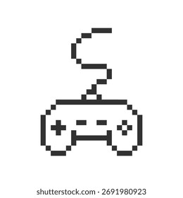 arte retrô de pixel do jogo do controlador