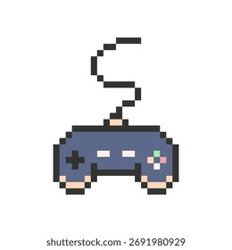 arte retrô de pixel do jogo do controlador