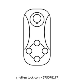 controller game vr device thin line