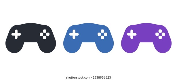 Controller gamepad icon set eps10