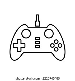 Controller, gamepad, joypad line icon. Outline vector.