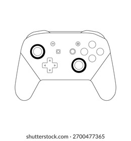 Controller Gaming Outline Design mockup