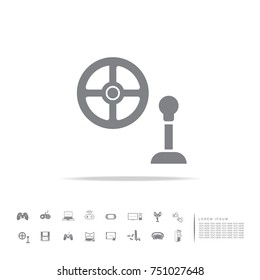 controller and gear stick game icon