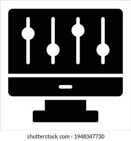 controller glyph icon modern illustration