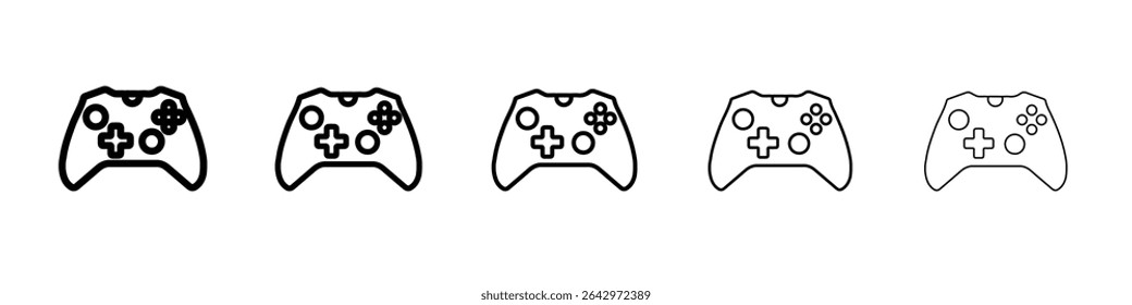 controller icon Flat design on isolated background