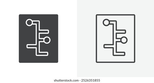 Controller icon flat and simple set design
