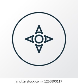 Controller icon line symbol. Premium quality isolated arrow element in trendy style.