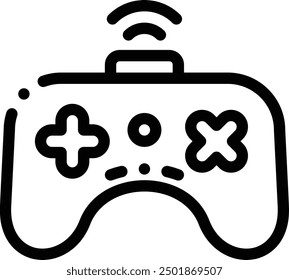 controller icon. Thin Linear Style Design Isolated On White Background