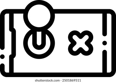 controller icon. Thin Linear Style Design Isolated On White Background