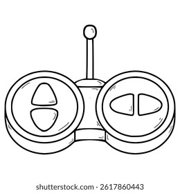 controller illustration hand drawn outline vector