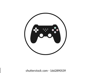 Controller, joystick icon. Vector illustration, flat design.