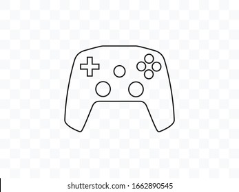 Controller, joystick icon. Vector illustration, flat design.