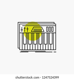 Controller, keyboard, keys, midi, sound Line Icon