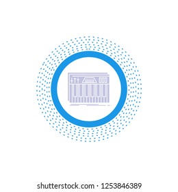 Controller, keyboard, keys, midi, sound Glyph Icon. Vector isolated illustration