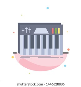 Controller, keyboard, keys, midi, sound Flat Color Icon Vector