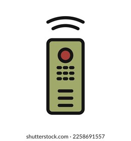 Controller line icon isolated on white background. Black flat thin icon on modern outline style. Linear symbol and editable stroke. Simple and pixel perfect stroke vector illustration.