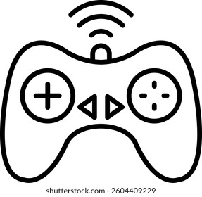 Controller Line Vector Icon Design