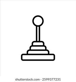 Controller outline icon. gaming line illustration.
