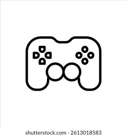 controller outline icon. hobby black line illustration.