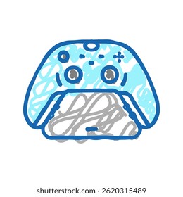 controller stand doodle icon sketch vector. controller stand sign. isolated symbol illustration