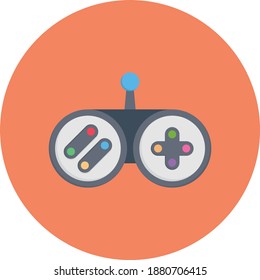 controller vector flat colour icon