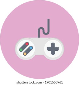 controller vector flat colour icon