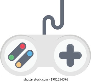 controller vector flat colour icon