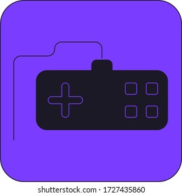 Controller vector icon. Gaming console controller illustration