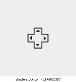 Controller vector icon for web and design