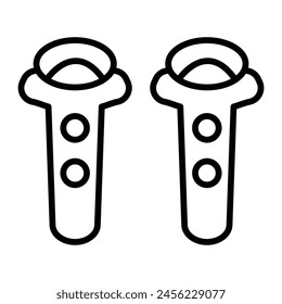 Controller Vector Line Icon Design