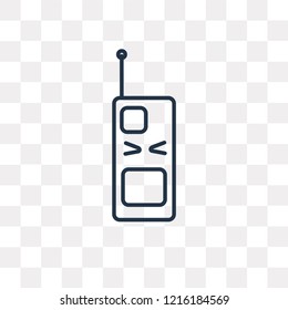 Controller vector outline icon isolated on transparent background, high quality linear Controller transparency concept can be used web and mobile