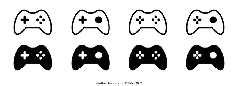 Controller Video Game Set Icon. Joystick Game Icon Images, Game Console Icon, Vector Illustration