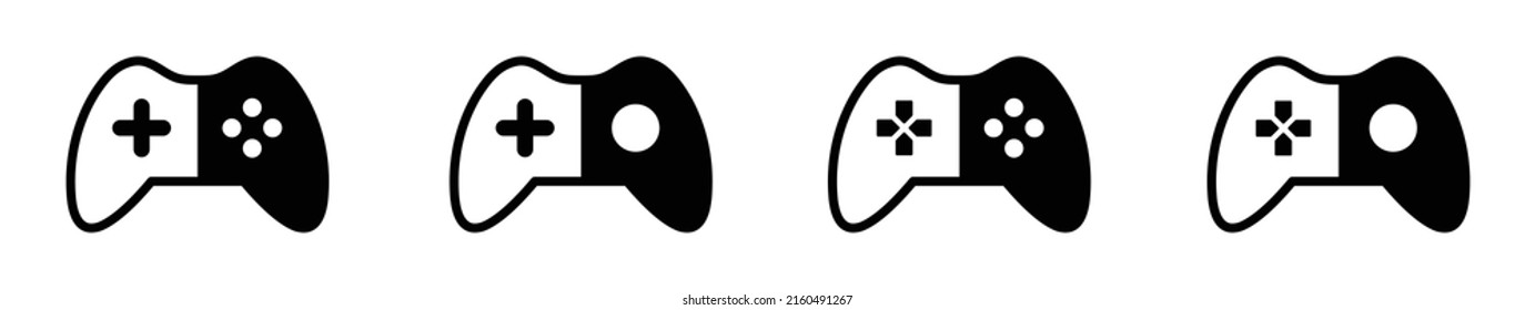 Controller Video Game Set Icon. Joystick Game Icon Images, Game Console Icon, Vector Illustration