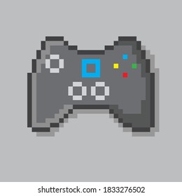 controller video gameplay retro pixel art 3. Gamepad icon. JOYSTICK pixel art.