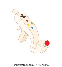 Controller for video games icon in cartoon style isolated on white background. Games and consoles symbol