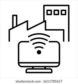 Controllers Line Icon Vector Illustration