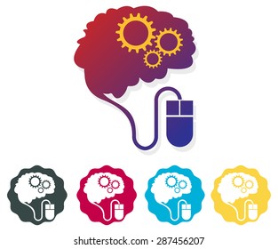 Controlling Brain with a Mouse Click - Illustration