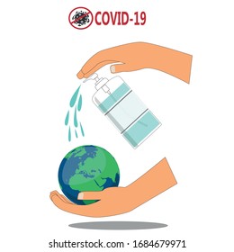 Controlling covid-19 on our planet with a flush Alcohol disinfects and prevents the spread of Covid-19. 