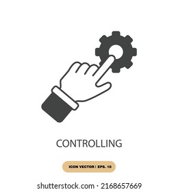 controlling icons  symbol vector elements for infographic web