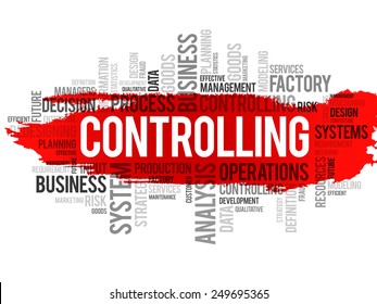 Controlling word cloud, business concept