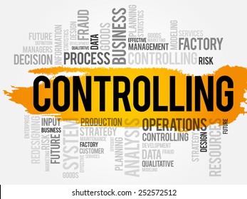 Controlling word cloud, business concept