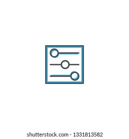 Controls icon design. Essential icon vector illustration design