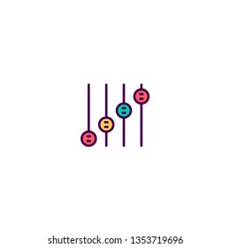 Controls icon design. Essential icon vector illustration