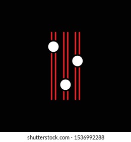 Controls icon on black backround