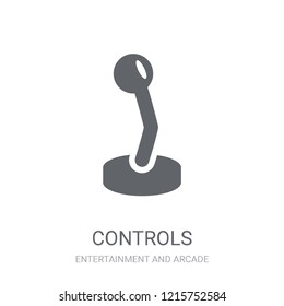 Controls icon. Trendy Controls logo concept on white background from Entertainment and Arcade collection. Suitable for use on web apps, mobile apps and print media.