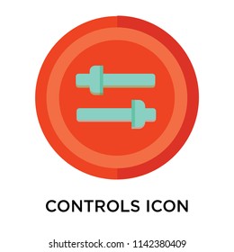 Controls icon vector isolated on white background for your web and mobile app design, Controls logo concept