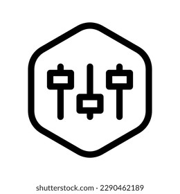 Controls Icon Vector Symbol Design Illustration