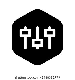 Controls Icon Vector Symbol Design Illustration