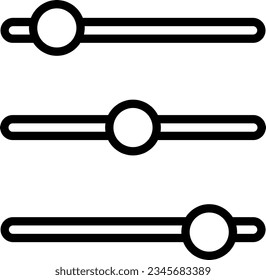 Controls Levels Settings Outline Icon